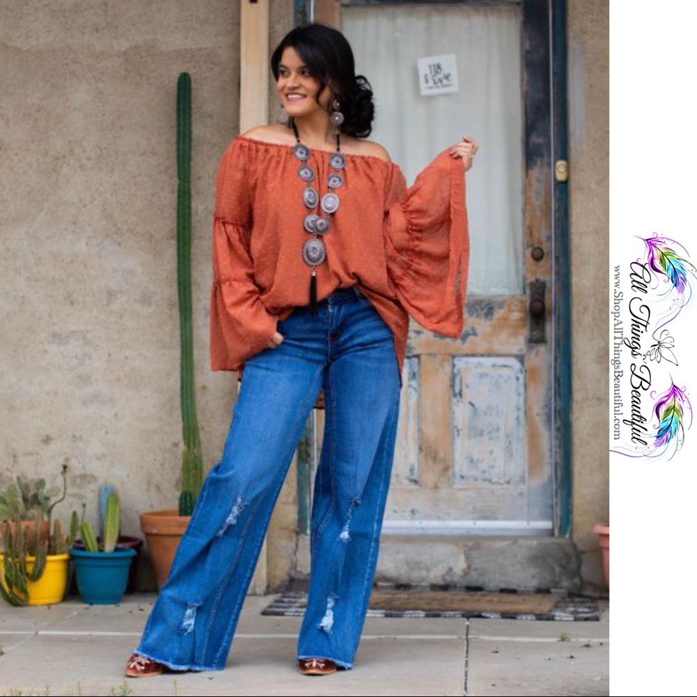 PLUS •L&B Oklahoma Wide Leg Jean•